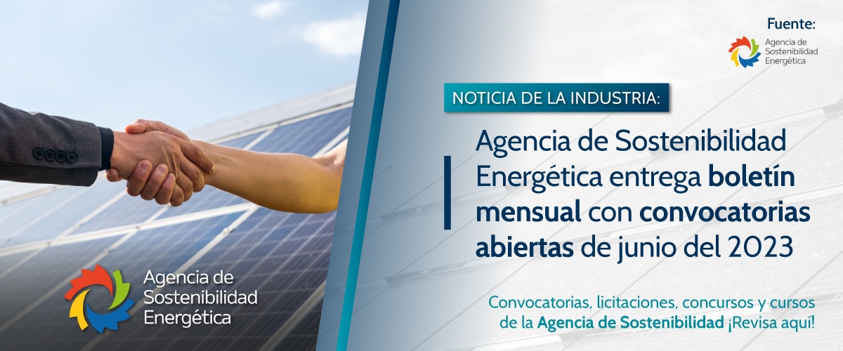 Lee más sobre el artículo Agencia de Sostenibilidad Energética informa de sus convocatorias abiertas en junio de 2023